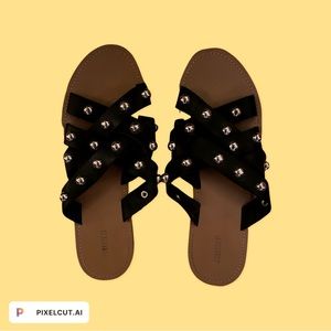 Forever 21 flat slide sandals